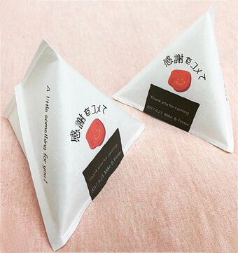 結婚式お見送りギフト 立体テトラ型